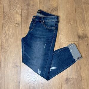 Dear John skinny Jean with deconstruction ankle length size 28.